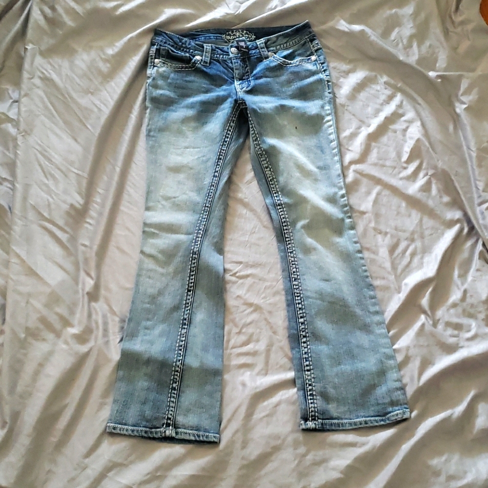Paisley sky boot cut jeans